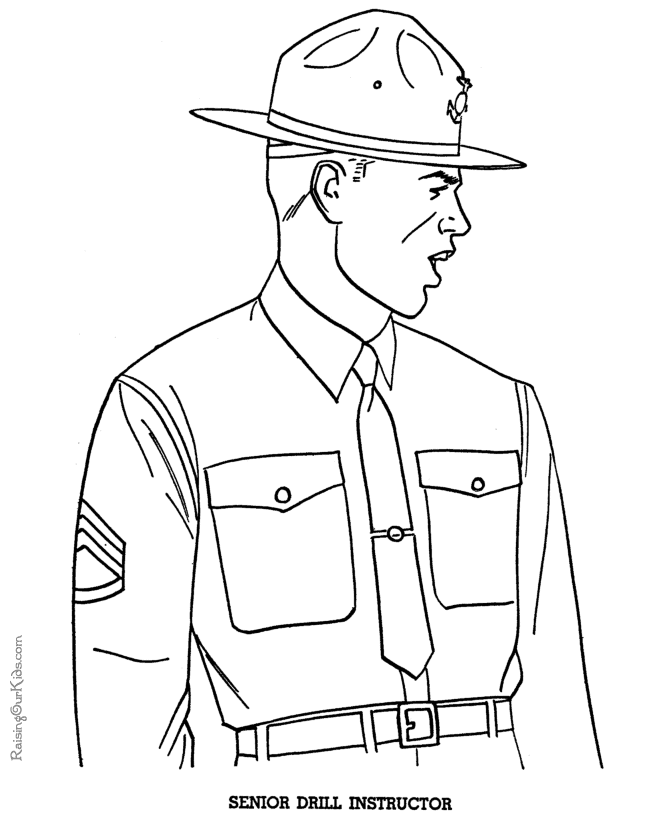 Disegno da colorare: Militare (Mestieri e Professioni) #102204 - Pagine da Colorare Stampabili Gratuite