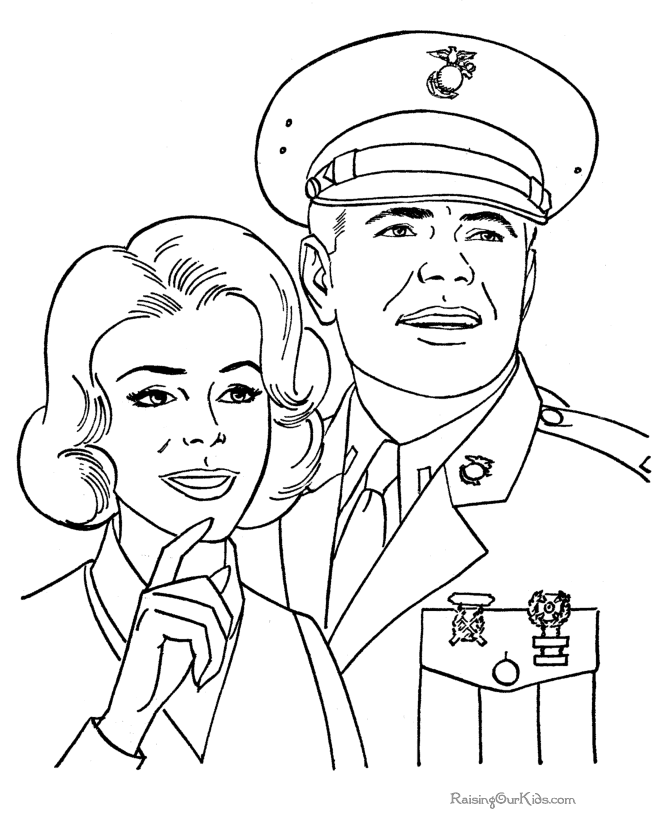 Disegno da colorare: Militare (Mestieri e Professioni) #102369 - Pagine da Colorare Stampabili Gratuite
