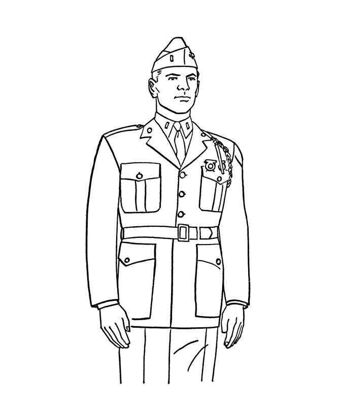 Disegno da colorare: Militare (Mestieri e Professioni) #102381 - Pagine da Colorare Stampabili Gratuite