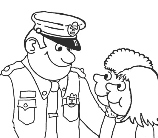 Disegno da colorare: Poliziotto (Mestieri e Professioni) #105400 - Pagine da Colorare Stampabili Gratuite