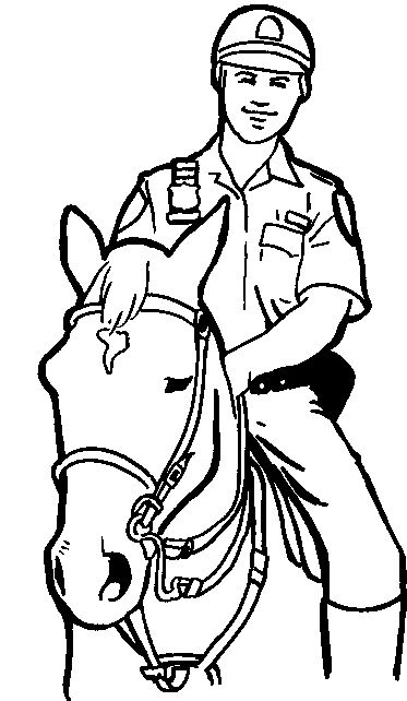 Disegno da colorare: Poliziotto (Mestieri e Professioni) #105413 - Pagine da Colorare Stampabili Gratuite