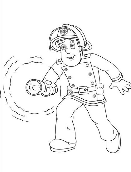 Disegno da colorare: Pompiere (Mestieri e Professioni) #105604 - Pagine da Colorare Stampabili Gratuite