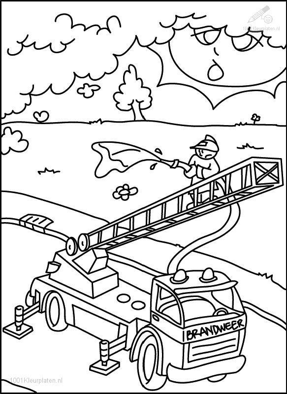 Disegno da colorare: Pompiere (Mestieri e Professioni) #105613 - Pagine da Colorare Stampabili Gratuite