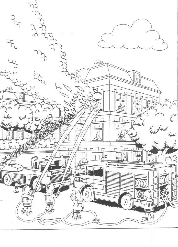 Disegno da colorare: Pompiere (Mestieri e Professioni) #105737 - Pagine da Colorare Stampabili Gratuite