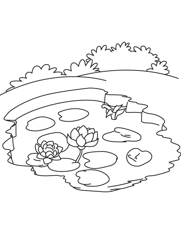 Disegno da colorare: Lago (Natura e Stagioni) #166098 - Pagine da Colorare Stampabili Gratuite