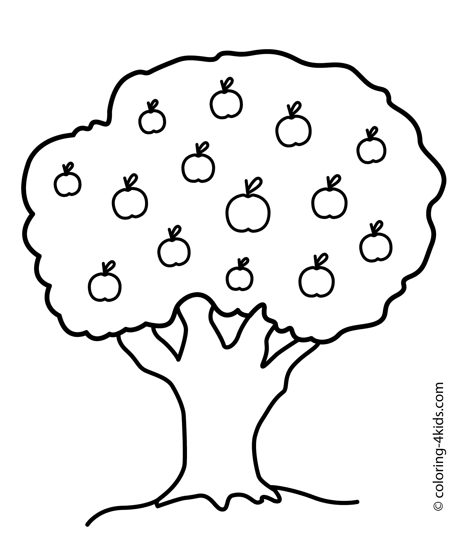 Disegno da colorare: albero di mele (Natura) #163759 - Pagine da Colorare Stampabili Gratuite