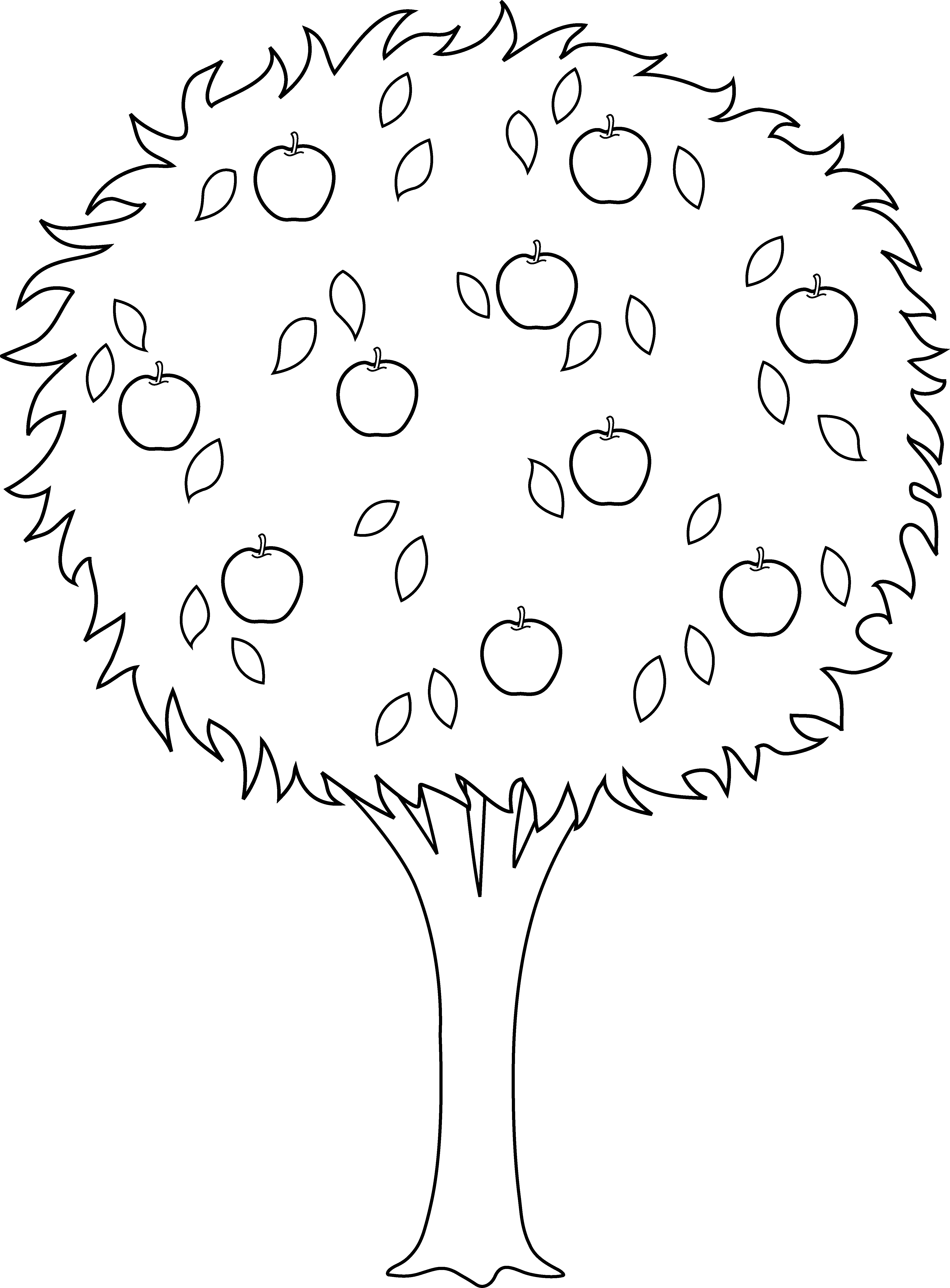 Disegno da colorare: albero di mele (Natura) #163789 - Pagine da Colorare Stampabili Gratuite