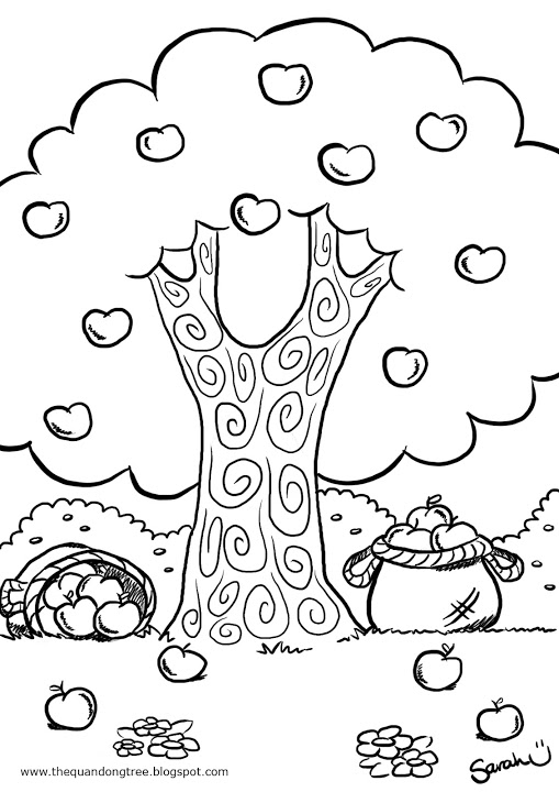 Disegno da colorare: albero di mele (Natura) #163809 - Pagine da Colorare Stampabili Gratuite