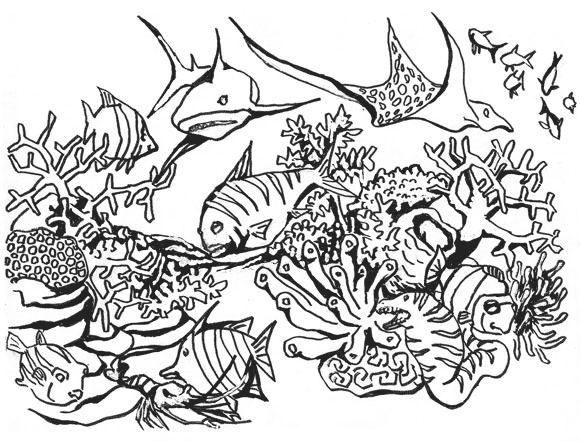 Disegno da colorare: Corallo (Natura) #162926 - Pagine da Colorare Stampabili Gratuite