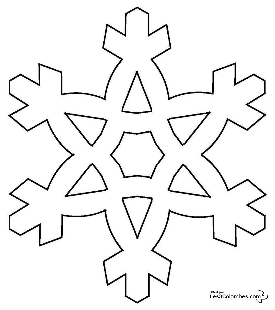 Disegno da colorare: Fiocco di neve (Natura) #160456 - Pagine da Colorare Stampabili Gratuite