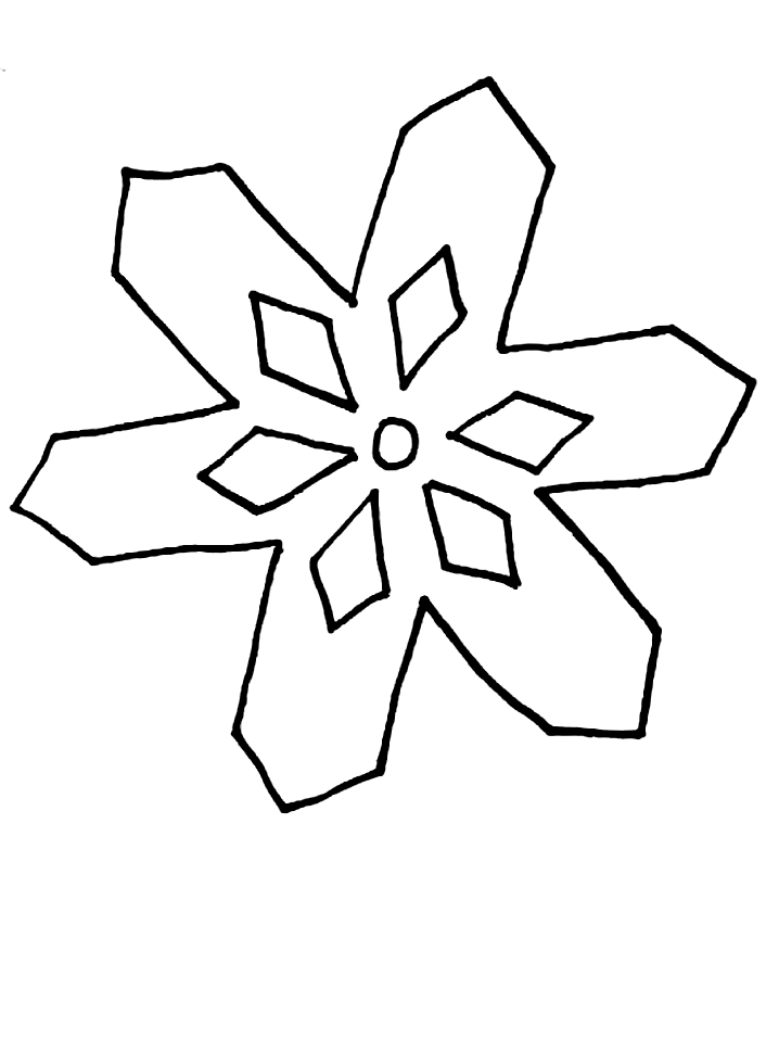 Disegno da colorare: Fiocco di neve (Natura) #160479 - Pagine da Colorare Stampabili Gratuite