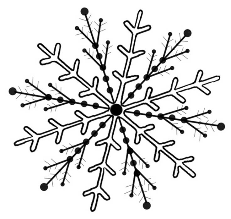 Disegno da colorare: Fiocco di neve (Natura) #160596 - Pagine da Colorare Stampabili Gratuite