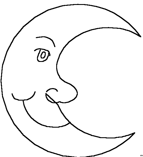 Disegno da colorare: Luna (Natura) #155581 - Pagine da Colorare Stampabili Gratuite