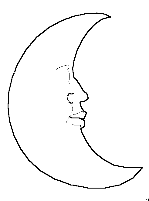 Disegno da colorare: Luna (Natura) #155586 - Pagine da Colorare Stampabili Gratuite