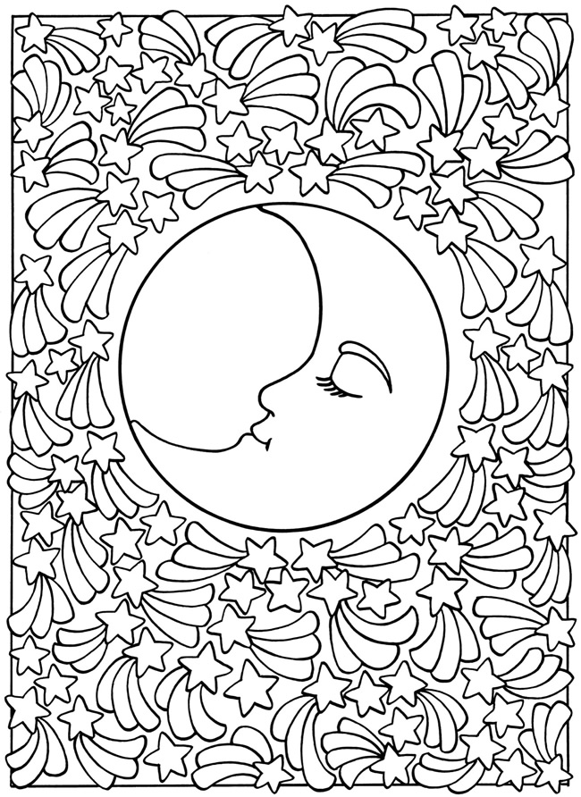 Disegno da colorare: Luna (Natura) #155660 - Pagine da Colorare Stampabili Gratuite