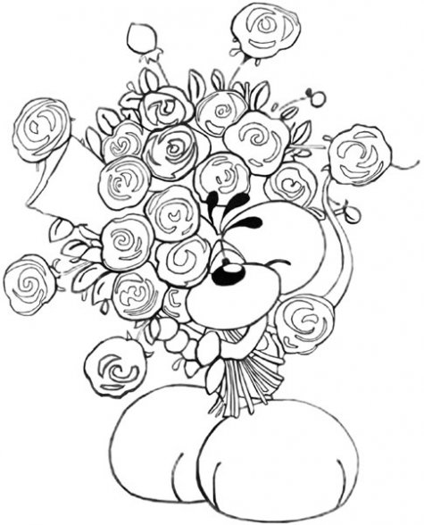 Disegno da colorare: Mazzo di fiori (Natura) #160792 - Pagine da Colorare Stampabili Gratuite