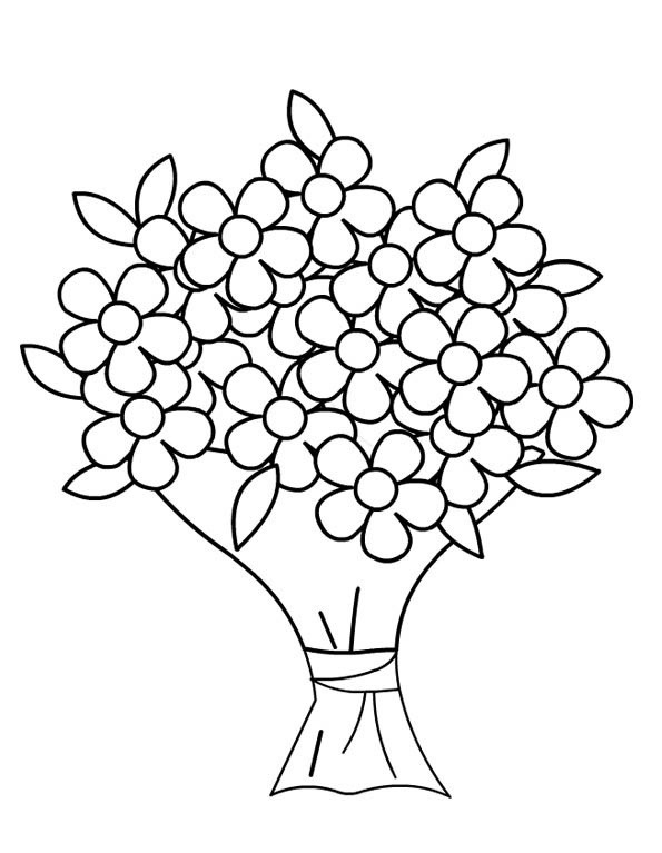 Disegno da colorare: Mazzo di fiori (Natura) #160836 - Pagine da Colorare Stampabili Gratuite