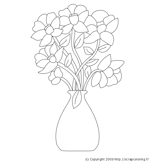 Disegno da colorare: Mazzo di fiori (Natura) #160839 - Pagine da Colorare Stampabili Gratuite