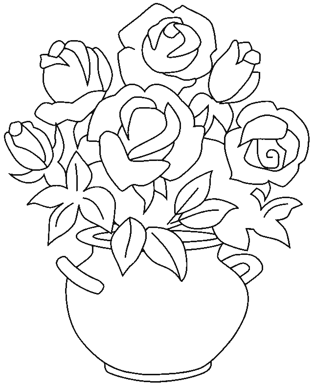 Disegno da colorare: Mazzo di fiori (Natura) #160877 - Pagine da Colorare Stampabili Gratuite