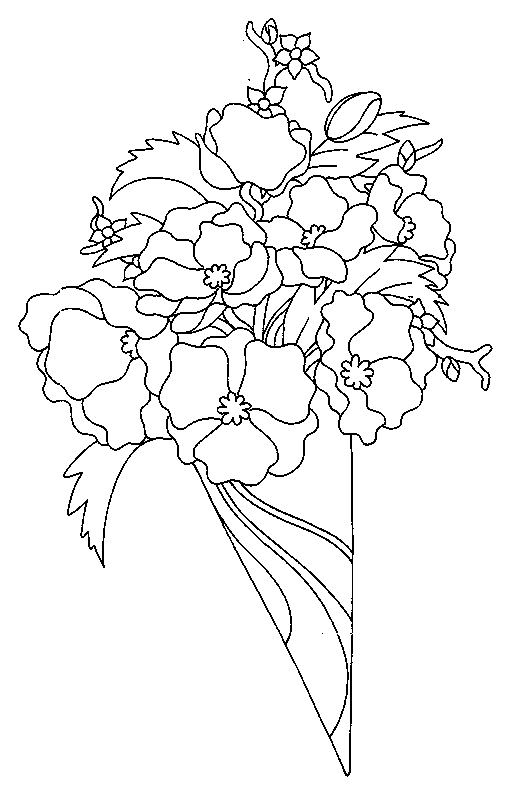 Disegno da colorare: Mazzo di fiori (Natura) #160878 - Pagine da Colorare Stampabili Gratuite