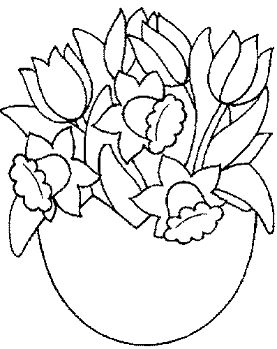 Disegno da colorare: Mazzo di fiori (Natura) #160909 - Pagine da Colorare Stampabili Gratuite