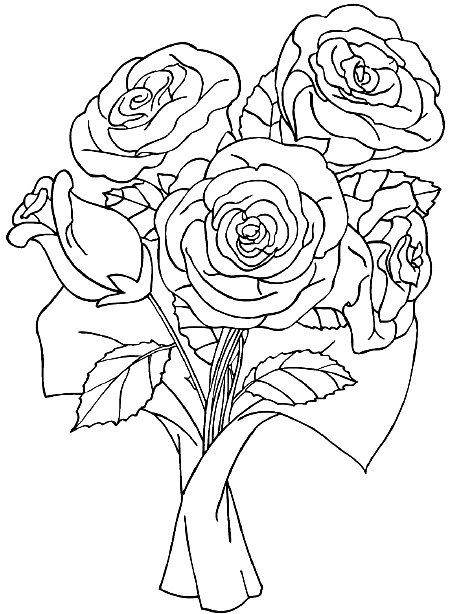 Disegno da colorare: Mazzo di fiori (Natura) #160972 - Pagine da Colorare Stampabili Gratuite