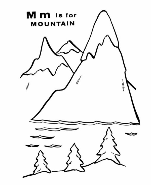 Disegno da colorare: Montagna (Natura) #156689 - Pagine da Colorare Stampabili Gratuite