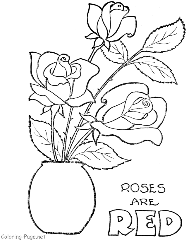 Disegno da colorare: Rose (Natura) #161924 - Pagine da Colorare Stampabili Gratuite