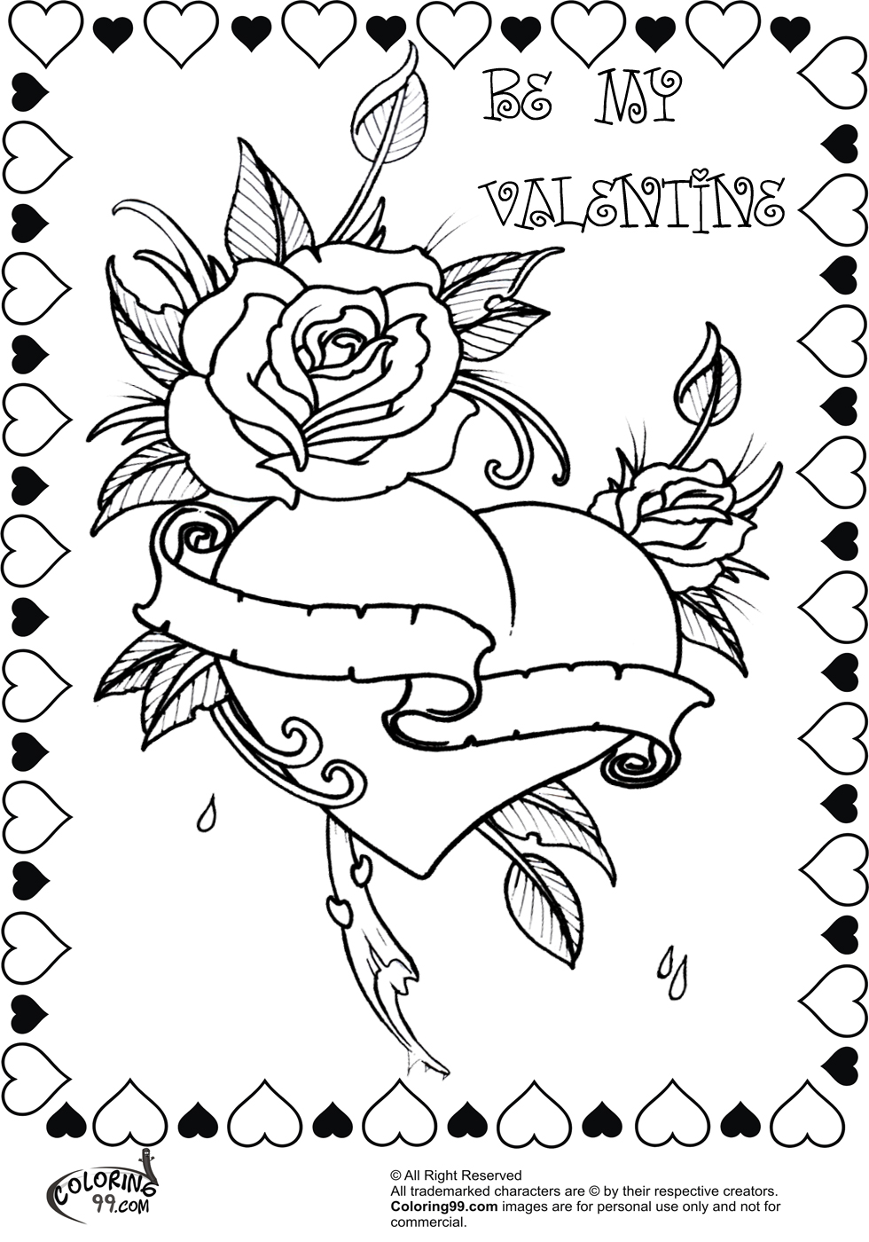 Disegno da colorare: Rose (Natura) #161941 - Pagine da Colorare Stampabili Gratuite