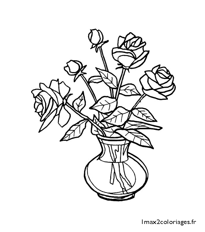 Disegno da colorare: Rose (Natura) #161995 - Pagine da Colorare Stampabili Gratuite