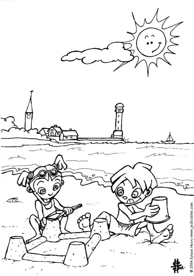 Disegno da colorare: Spiaggia (Natura) #159017 - Pagine da Colorare Stampabili Gratuite