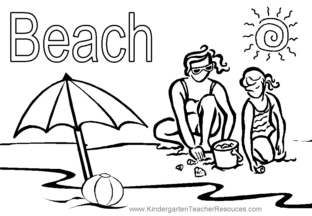 Disegno da colorare: Spiaggia (Natura) #159023 - Pagine da Colorare Stampabili Gratuite