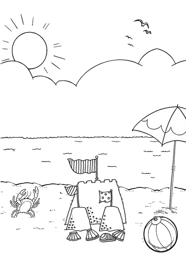 Disegno da colorare: Spiaggia (Natura) #159061 - Pagine da Colorare Stampabili Gratuite