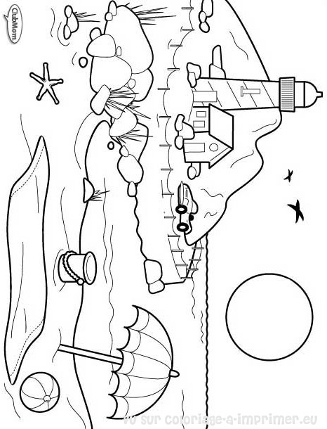 Disegno da colorare: Spiaggia (Natura) #159215 - Pagine da Colorare Stampabili Gratuite