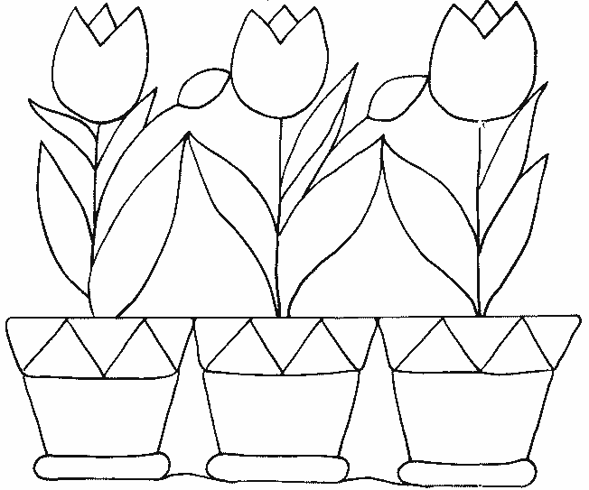 Disegno da colorare: Tulipano (Natura) #161623 - Pagine da Colorare Stampabili Gratuite