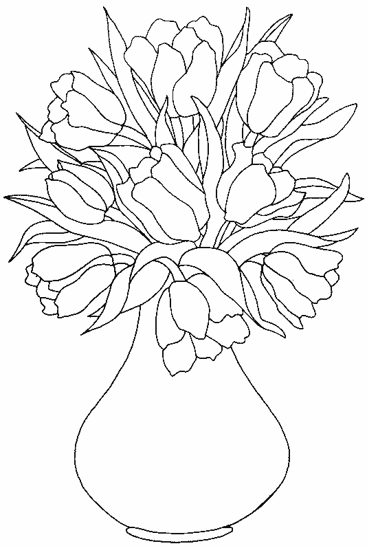 Disegno da colorare: Tulipano (Natura) #161630 - Pagine da Colorare Stampabili Gratuite