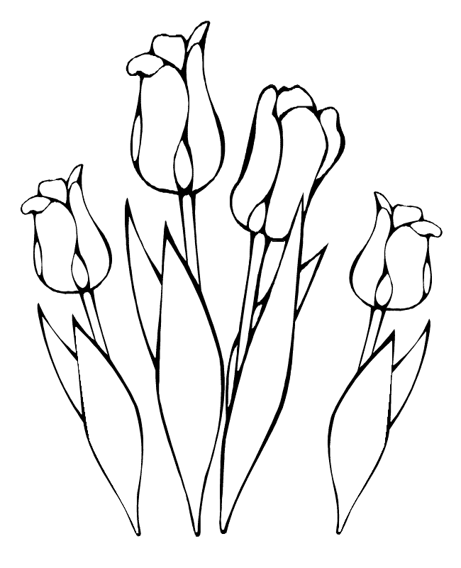 Disegno da colorare: Tulipano (Natura) #161632 - Pagine da Colorare Stampabili Gratuite