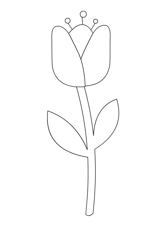 Disegno da colorare: Tulipano (Natura) #161637 - Pagine da Colorare Stampabili Gratuite