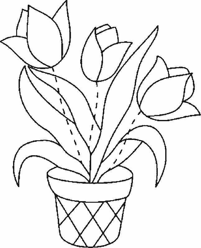 Disegno da colorare: Tulipano (Natura) #161656 - Pagine da Colorare Stampabili Gratuite