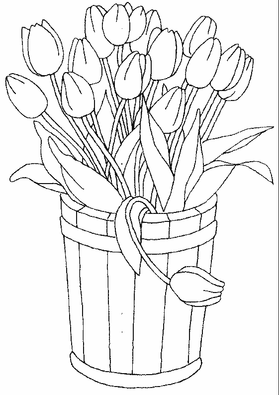 Disegno da colorare: Tulipano (Natura) #161666 - Pagine da Colorare Stampabili Gratuite