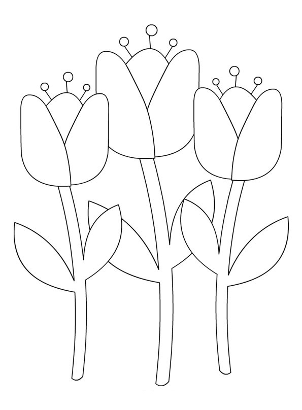 Disegno da colorare: Tulipano (Natura) #161687 - Pagine da Colorare Stampabili Gratuite