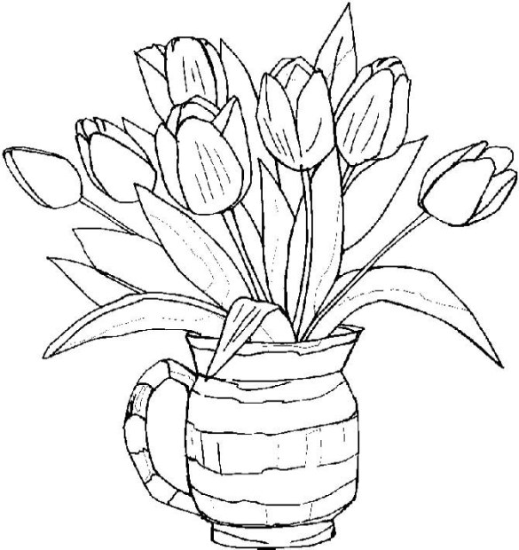 Disegno da colorare: Tulipano (Natura) #161689 - Pagine da Colorare Stampabili Gratuite