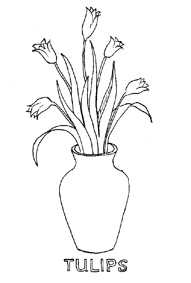 Disegno da colorare: Tulipano (Natura) #161752 - Pagine da Colorare Stampabili Gratuite