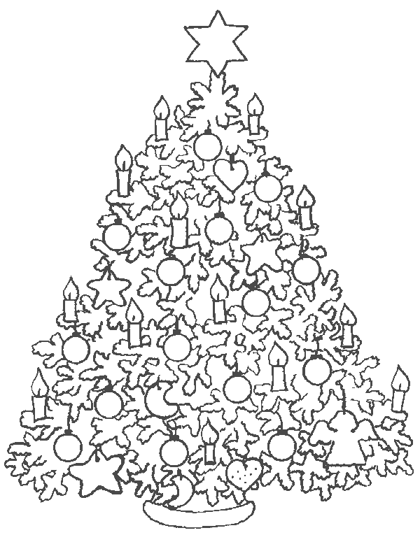 Disegno da colorare: albero di Natale (Oggetti) #167456 - Pagine da Colorare Stampabili Gratuite