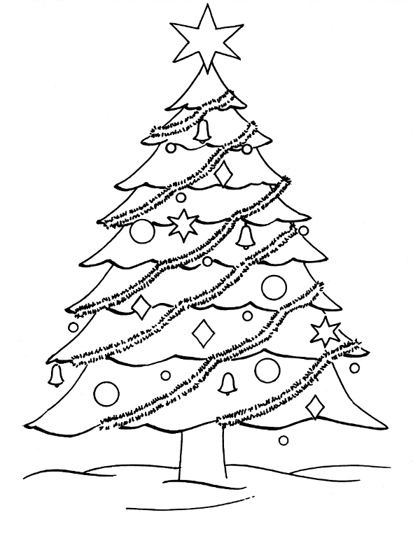 Disegno da colorare: albero di Natale (Oggetti) #167458 - Pagine da Colorare Stampabili Gratuite
