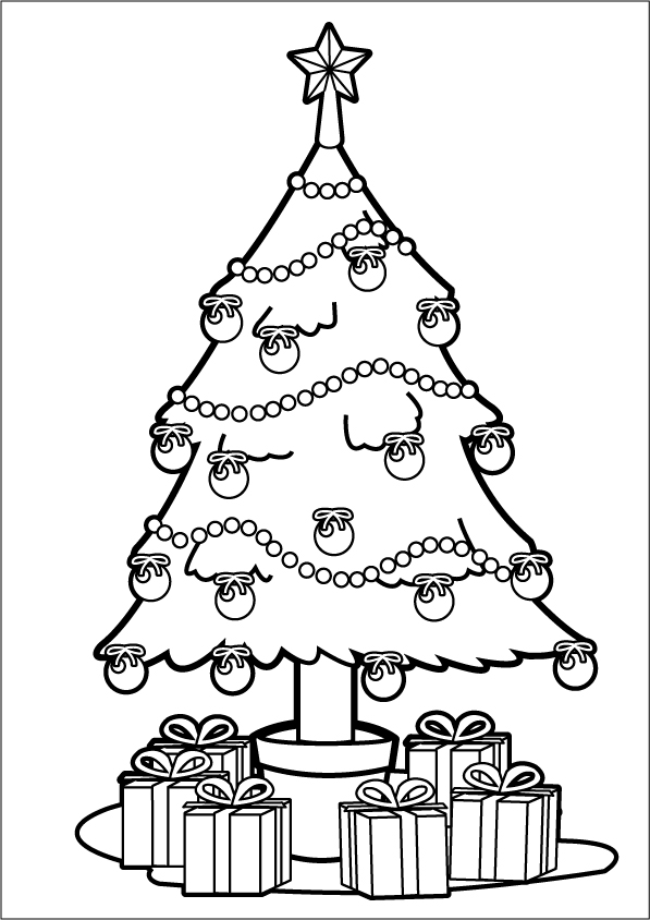 Disegno da colorare: albero di Natale (Oggetti) #167464 - Pagine da Colorare Stampabili Gratuite