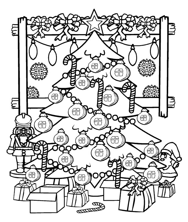Disegno da colorare: albero di Natale (Oggetti) #167473 - Pagine da Colorare Stampabili Gratuite