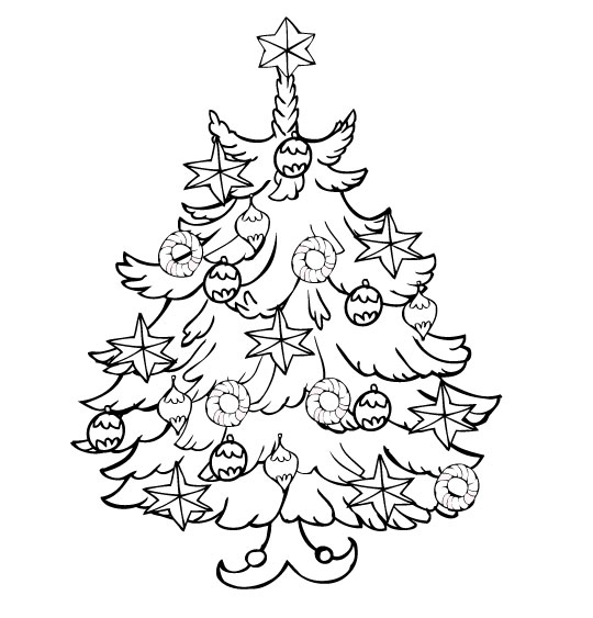 Disegno da colorare: albero di Natale (Oggetti) #167490 - Pagine da Colorare Stampabili Gratuite