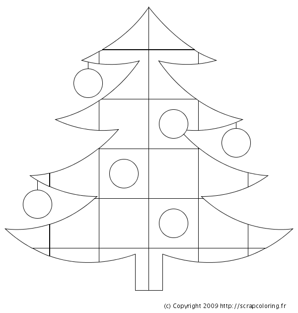 Disegno da colorare: albero di Natale (Oggetti) #167495 - Pagine da Colorare Stampabili Gratuite