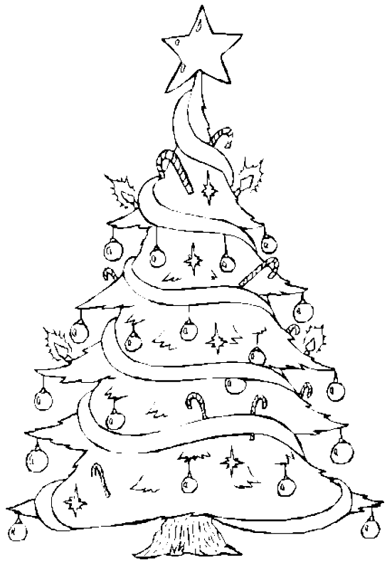 Disegno da colorare: albero di Natale (Oggetti) #167497 - Pagine da Colorare Stampabili Gratuite